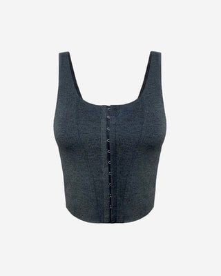Lora charcoal gray corset