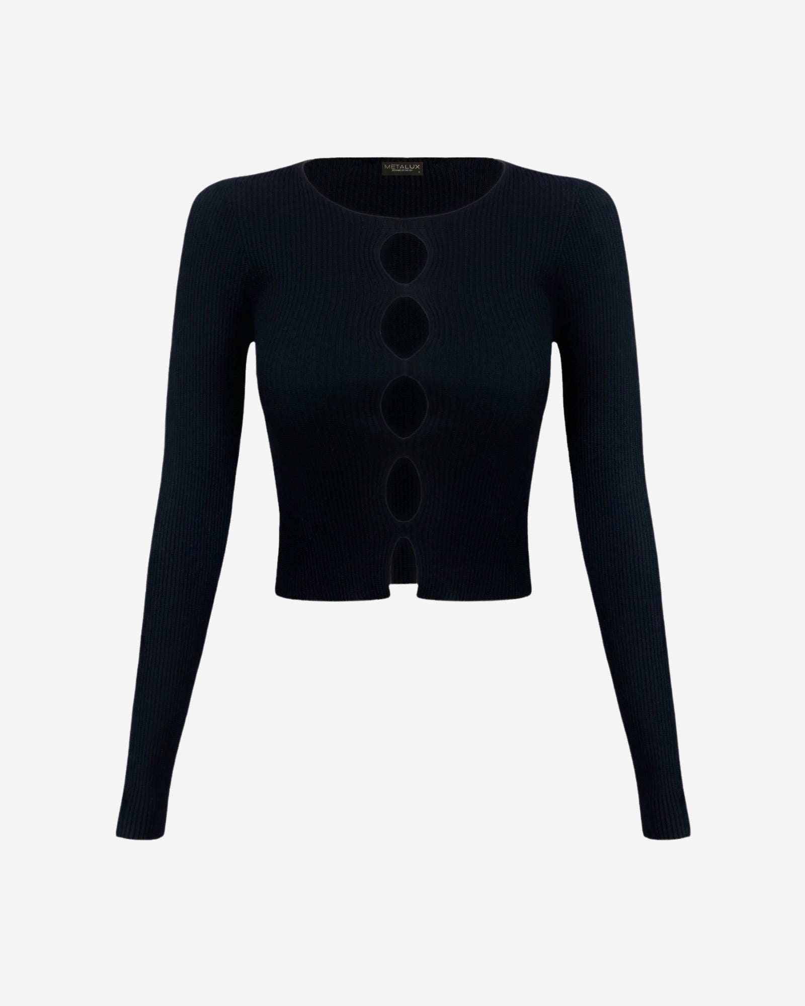 DNLKWGO Sexy Y2K Knitted Crop Tops Shrugs Hollow Out Long