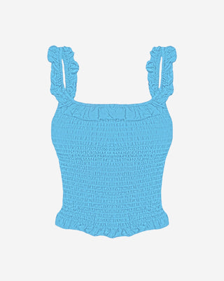 Simmi Smocked Tank Top - Blue