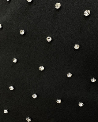 Bianco Rhinestone Mini Dress
